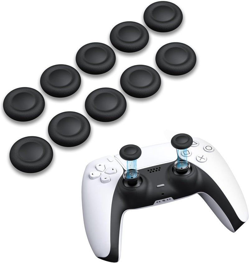 Newdery Joystick Replacement Grip Caps for PS4/PS5 Controller, PS5/PS4 Thumb Grips Caps, Anti-Stickiness, Anti-Slip, Anti-Scratch, Anti-Fingerprint, PS4/PS5 Joystick Caps Replacement Parts-(10pcs) - Image 1